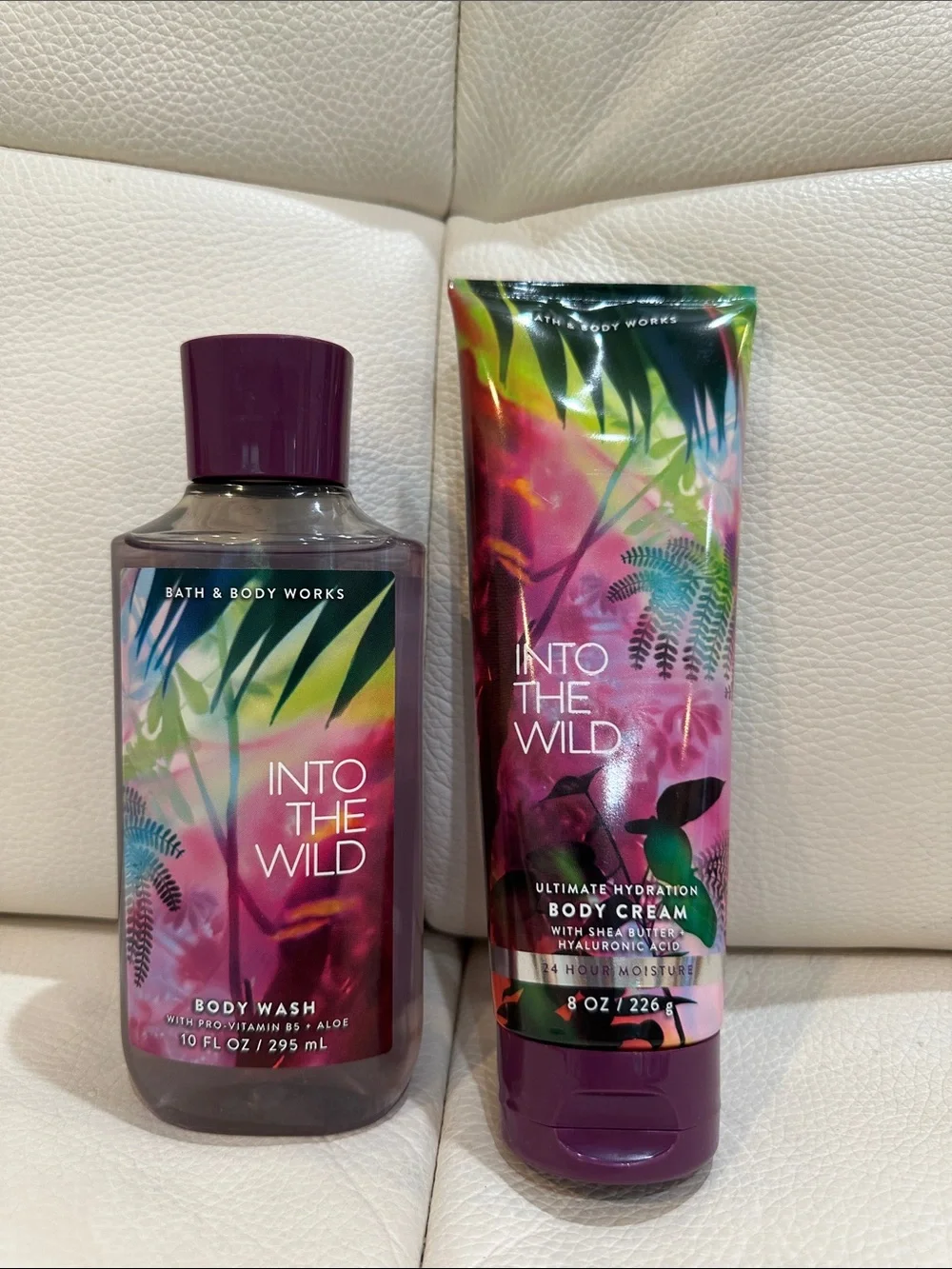 Bath & Body Works Into the Wild Ultimate Hydration Body Wash & Cream Bundle